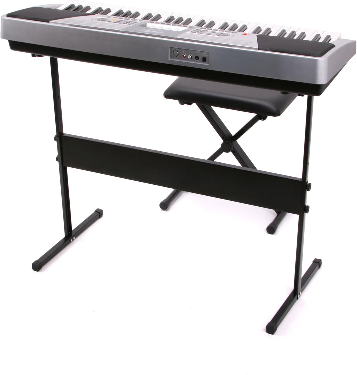 Keyboard – Digitale Piano – Toetsenbord – Elektrische Piano – Piano Keyboard – Grijs – 61 Full-Size Toetsen – Inclusief Standaard, Pianobank En Koptelefoon