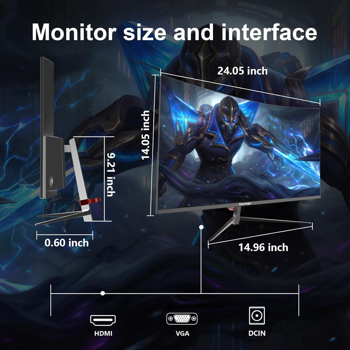 27 inch monitor, 100 Hz, Full HD (1080p), anti-flikkering, sRGB 100%, HDR, HDMI & DP, monitor pc-scherm, zwart