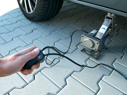 Elektrische krik – Autokrik – Schaarkrik – 12 V Krik – Wielkrik – 750 kg Hefvermogen – 11–34 cm Hefhoogte