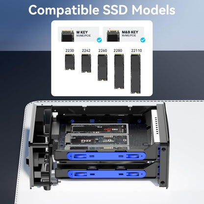 M.2 NVMe Enclosure 6 bay