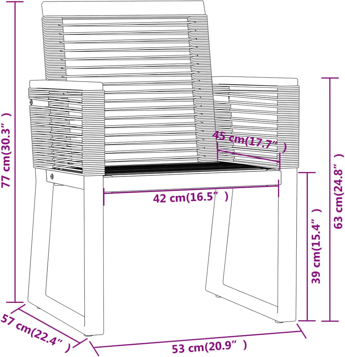 Gecheer Tuinmeubelset, 3-delig, zwart, eettafels, terrastafel, tuinstoelen, voor buiten - QUORE