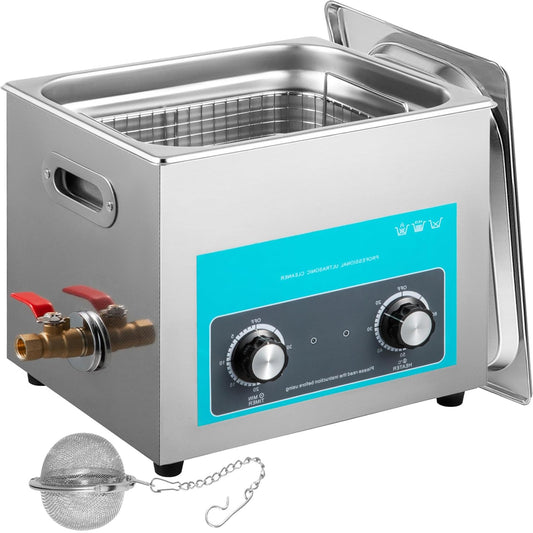 Ultrasoon Reiniger – Ultrasone Reinigingsapparaat – Brillenreiniger – Sieradenreiniger – RVS Ultrasoonbad – 15 Liter Inhoud – 40 kHz Frequentie
