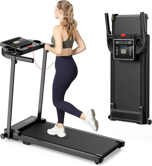 Elektrische Loopband – Ruimtebesparend – Inklapbaar – Wandelpad – Treadmill – 3,5 Inch LCD-Display – Stil Tot 10 Km/u