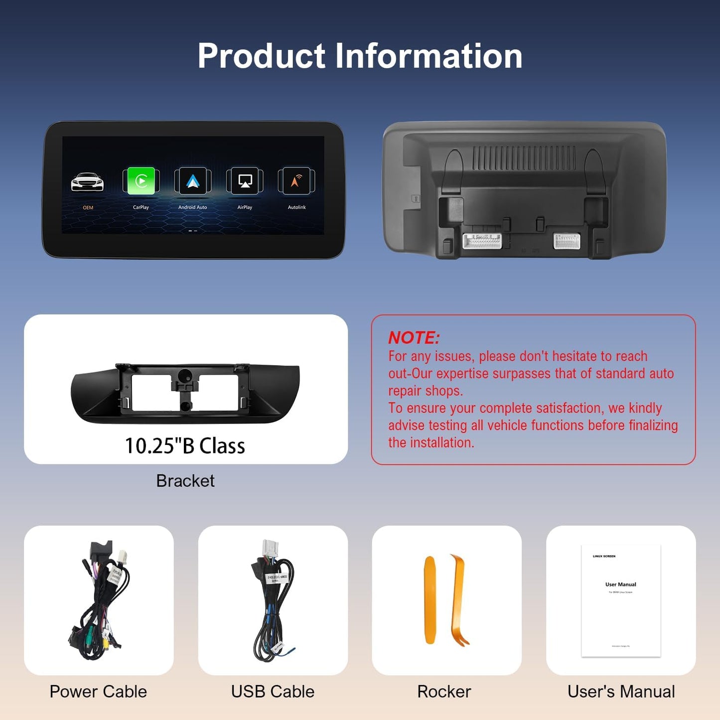 10,25 Inch Touchscreen – HD Display – Draadloos CarPlay – Android Auto – MirrorLink – Compatibel Met NTG 5.0/5.1/5.2 – Automatische Dag-/Nachtmodus – Volledige Systeemintegratie