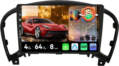 MSD Autoradio Voor Nissan Juke J15 / YF15 Infiniti ESQ (2010-2019) | Android 15 GPS Navigation Radio | 4G+64G | CarPlay Android Auto Stuurwiel DAB 4G WiFi DSP Bluetooth 360-CAM | Camera | 2 Din 9 Inch