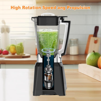 KOTLIE NY-8088EJA Huishoudelijke tafelmixer, 2L grote capaciteit, 7 voedselfuncties, met zelfreinigende functie (zonder verwarming)