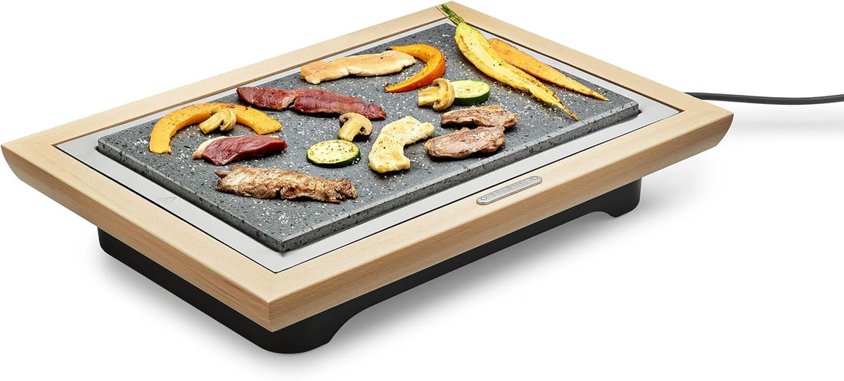 Pierre® Deluxe Grill met licht houten frame + schraper