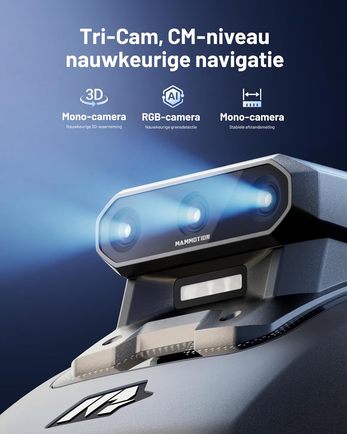 Robotmaaier – Automatische Grasmaaier – Gazonmaaier – Robot Grasmaaier – Tuinmaaier – Drievoudige Camera AI Navigatie – Geschikt Tot 500 m² Gazon