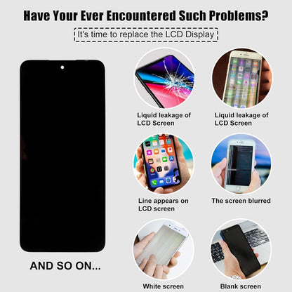 AMOLED Compatibel met Samsung Galaxy M51 SM-M515F, SM-M515F/DSN (zwart zonder frame) LCD-display touchscreen scherm digitizer montageglas + gereedschap
