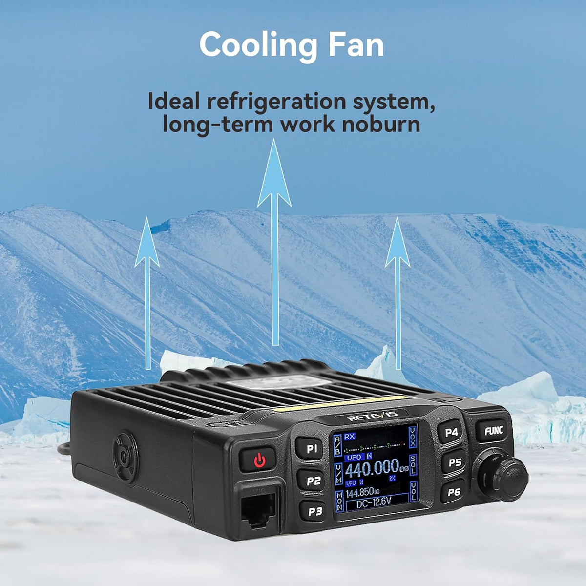 Retevis RT95 Mini Dubbele Band Mobiele Radio 25W 200 Kanalen Amateur Radio DTMF 5Tone Walkie Talkie Car Transceiver met Programmeerkabel (Zwart)