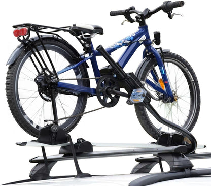 Fietsendrager voor op het dak – Dakfietsdrager – Fietsrek – Auto fietshouder – Dakmount drager – Maximaal 25 kg draagvermogen – Stevig aluminium frame