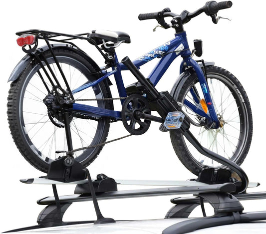 Fietsendrager voor op het dak – Dakfietsdrager – Fietsrek – Auto fietshouder – Dakmount drager – Maximaal 25 kg draagvermogen – Stevig aluminium frame