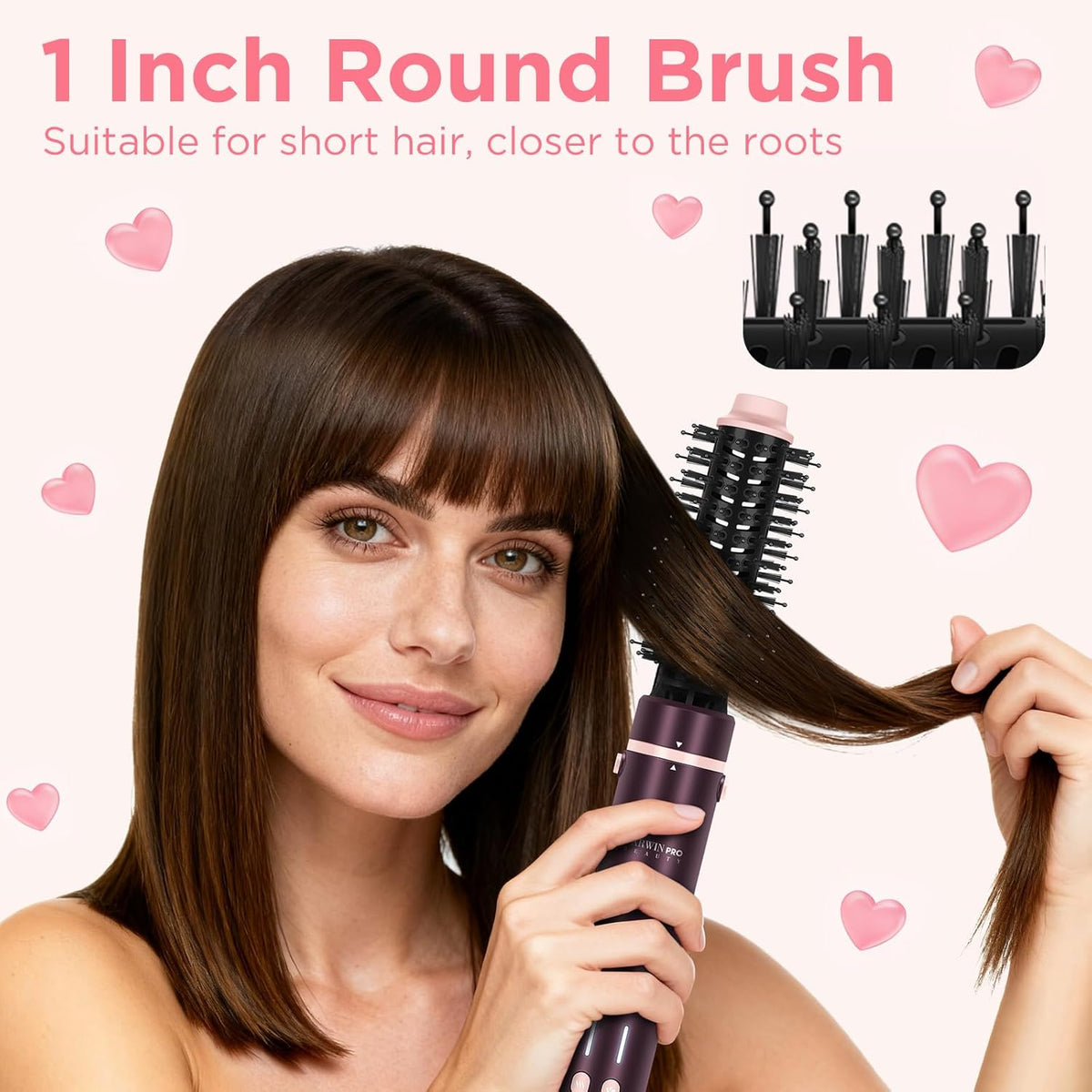 Haardroger, borstelset, 7-in-1, föhnborstel, 110.000 omw/min, hoge snelheid, haardroger, ionische haardroger, krultang, hete borstel voor styling, föhnen, föhnborstel