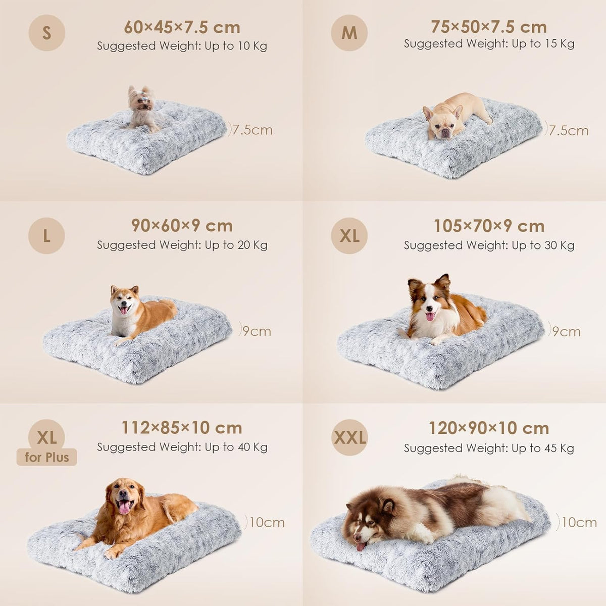 Hondenbed – Hondenkussen – Hondendeken – Hondenmand – Hondenmat – XXL Grijs – Wasbaar – Anti-Slip