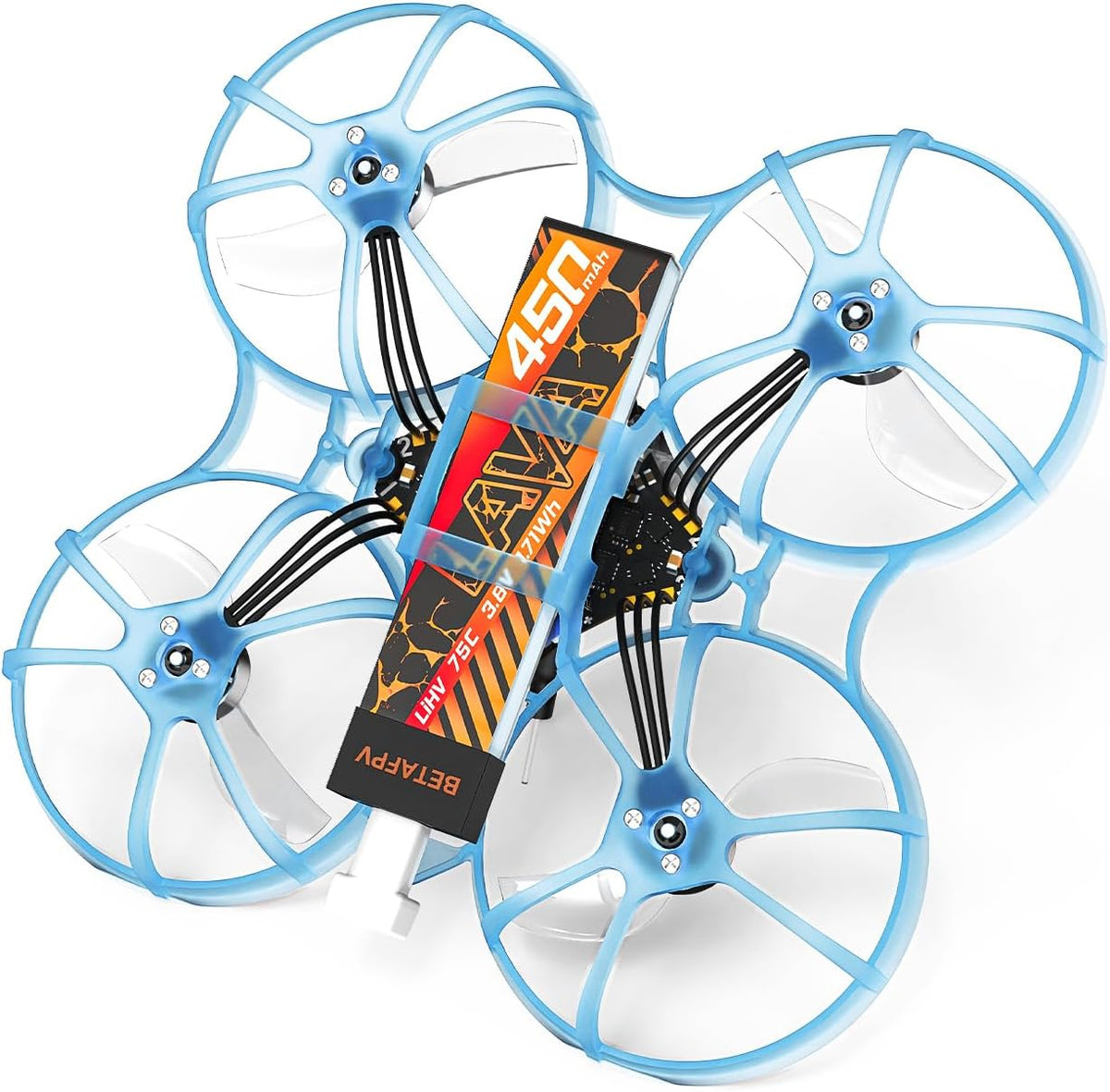 BETAFPV Air75 Borstelloze Whoop Quadcopter, Ultralight 1S 75 mm Micro Whoop drone met G473 5IN1 Air Flight Controller ELRS ontvanger, 0802SE 23000KV Motor, C03 FPV camera, voor FPV drone Racing
