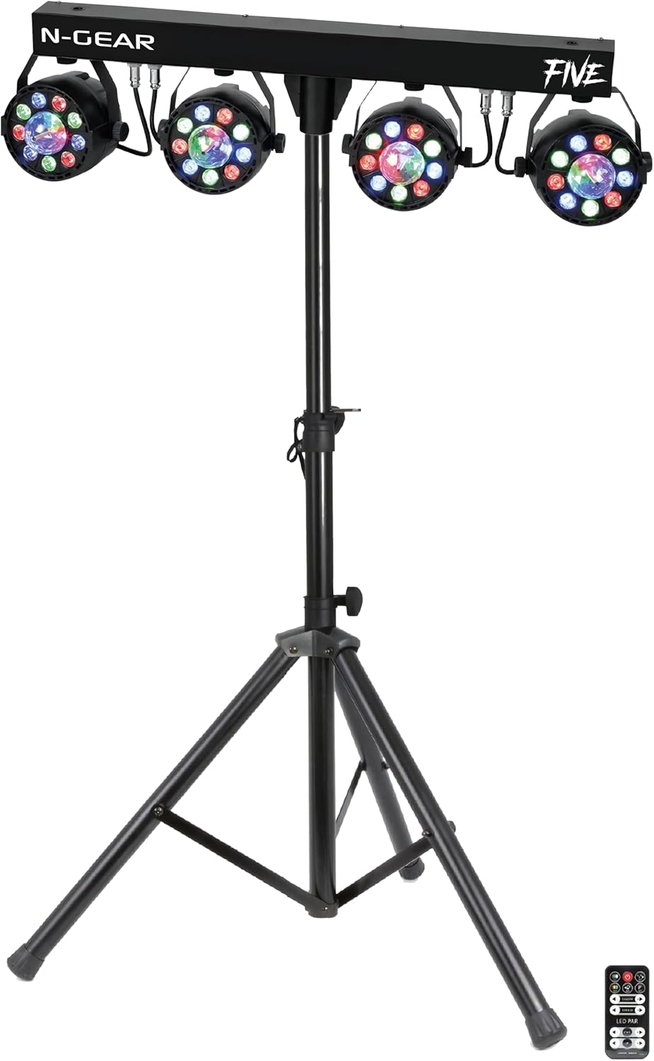 LED Verlichtingsset – Disco Verlichting – Partybar – PAR Spots – Lichtset – Zwart – Sound-Active Modus – DMX-Besturing