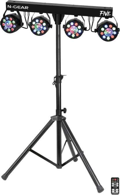 LED Verlichtingsset – Disco Verlichting – Partybar – PAR Spots – Lichtset – Zwart – Sound-Active Modus – DMX-Besturing