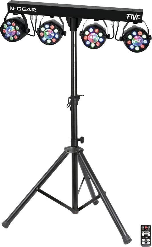 LED Verlichtingsset – Disco Verlichting – Partybar – PAR Spots – Lichtset – Zwart – Sound-Active Modus – DMX-Besturing