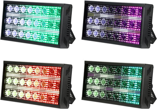 BETOPPER LF2405 Strobe Beam Effectspot, Wallwasher podiumlicht, led bar dmx controller, podiumverlichting voor live-evenementen, bars, disco, Kerstmis, Halloween, bruiloft, 4S