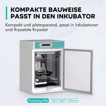 LABFISH Digitale orbitale schudapparaat, instelbare snelheid 40-200 tpm, werkblad 2 kg capaciteit, 2 kg, met timer en continue modus voor laboratorium