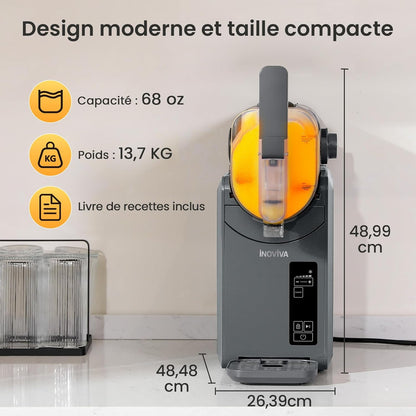 Slushie Machine, 2L Slushmachine voor thuis met zelfreiniging, geen ijs nodig, 5 voorgeprogrammeerde programma's, Frozen slushies, Margarita's, Frappés, Milkshakes (versie 2025)