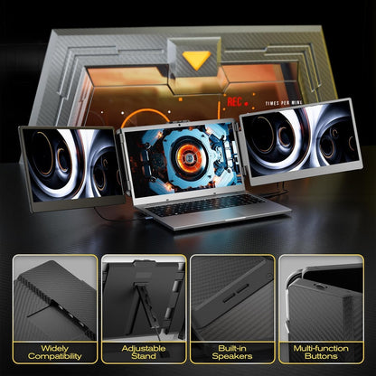 <font dir="auto" style="vertical-align: inherit;"><font dir="auto" style="vertical-align: inherit;">        KEFEYA Laptop Screen Extender, 14" FHD 1080P IPS Portable Monitor, Triple Monitor for 13"-17.3", Work for Windows/Mac/Chrome        </font></font>