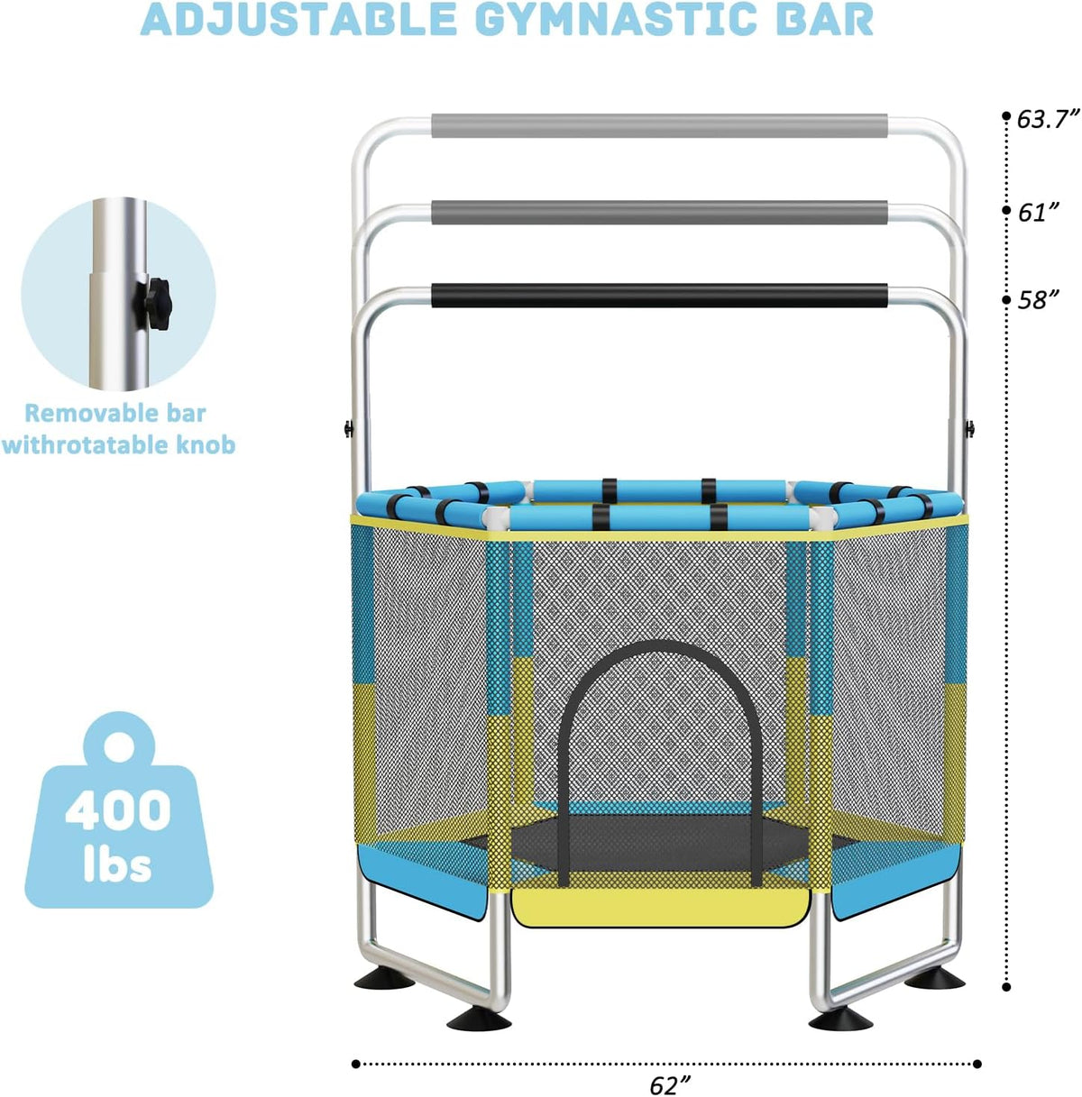 trampoline outdoor blauw