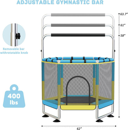 trampoline outdoor blauw