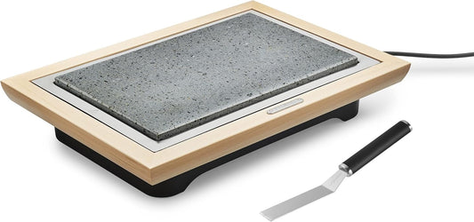 Pierre® Deluxe Grill met licht houten frame + schraper