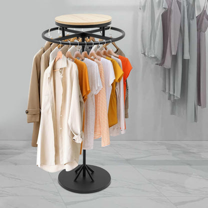 Kledingstandaard – Kapstok – Jasrek – Ophangrek – Garderoberek – 360° Draaibaar – Staal Mat Zwart 60x140 cm