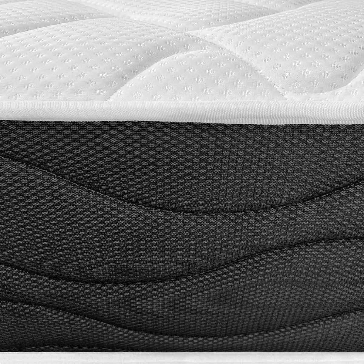 Somnia Descanso Bombay Visco-elastisch matras, omkeerbaar, ergonomisch, optimaal comfort en hardheid, mijtdicht, antibacterieel en hypoallergeen, 160 x 200 cm