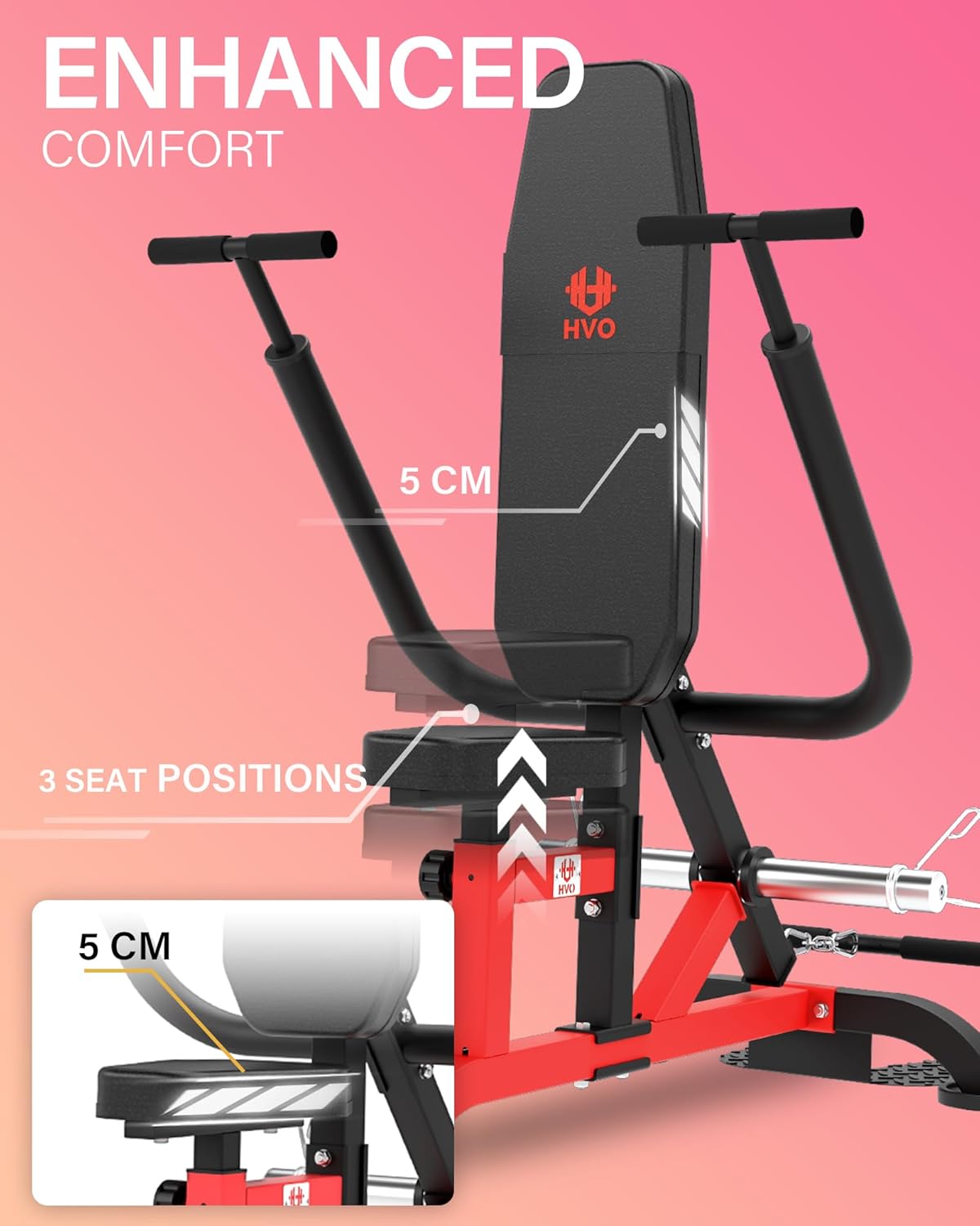 HVO Triceps machine dip machine seated triceps: triceps biceps training device tricep trainer for home sitting triceps printing machine seated tricep dip machine for strength training device - QUORE
