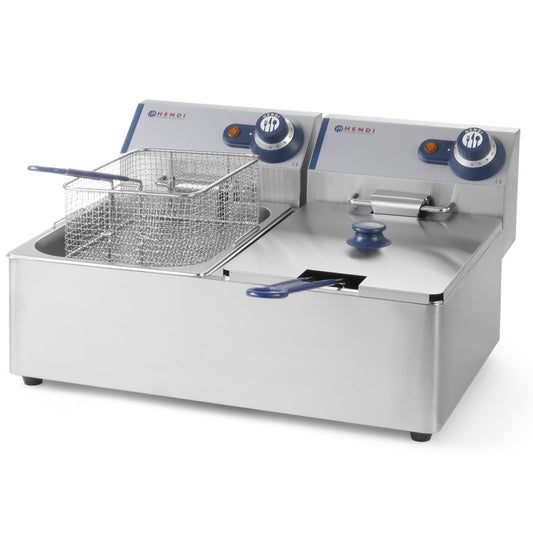 Double Fryer Air Fryer Blue Line 230V 2x3300W 2x6L - QUORE