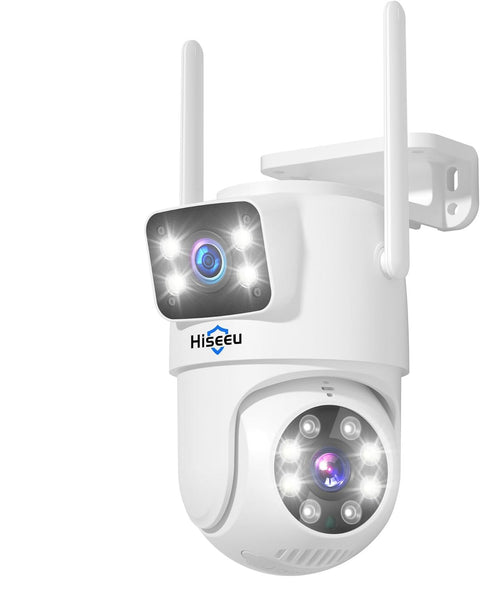 Hiseeu- WK6-4HS03 - Security Camera System - 16 CH NVR - Outdoor - Surveillance Camera - IP66 - Security Camera - Security Camera System - NTSC,PAL - 4 Pieces - White