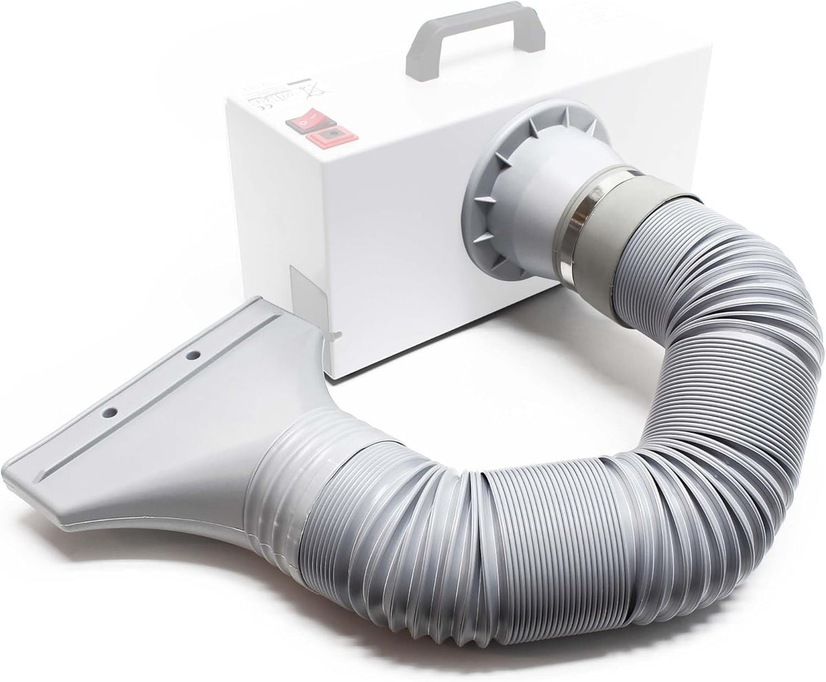 Wiltec Airbrush-afzuigsysteem met Paint Station, spuitcabine, verfbak en airbrushpistolen, afzuigcapaciteit 4 m³/min