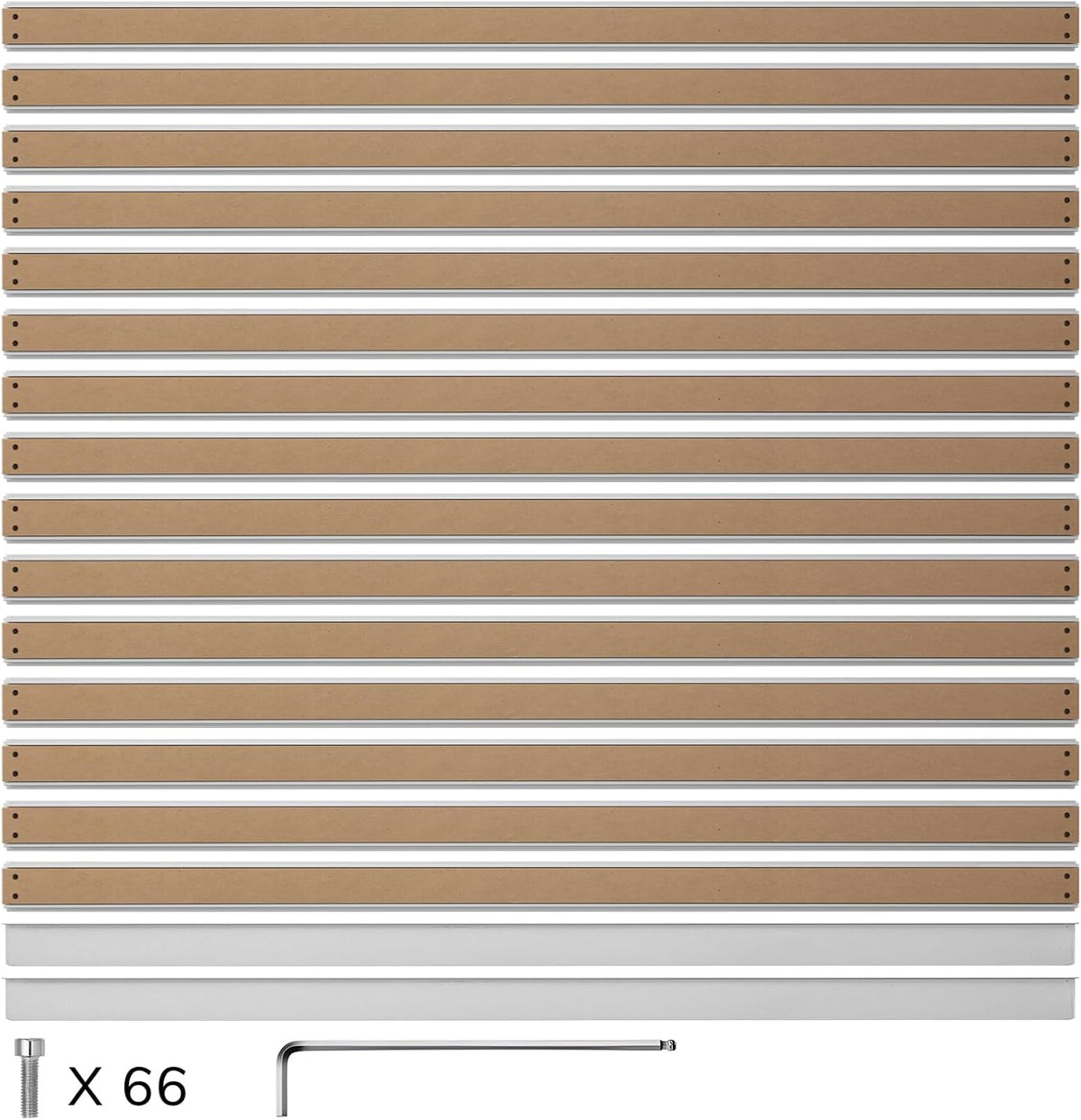 Genmitsu 1313 Aluminium & MDF Hybride Spoilboard-tafel voor CNC-routermachine PROVerXL 4030 V2 tot 1313 XY-as uitbreidingsset, 1490 x 1393 x 20 mm