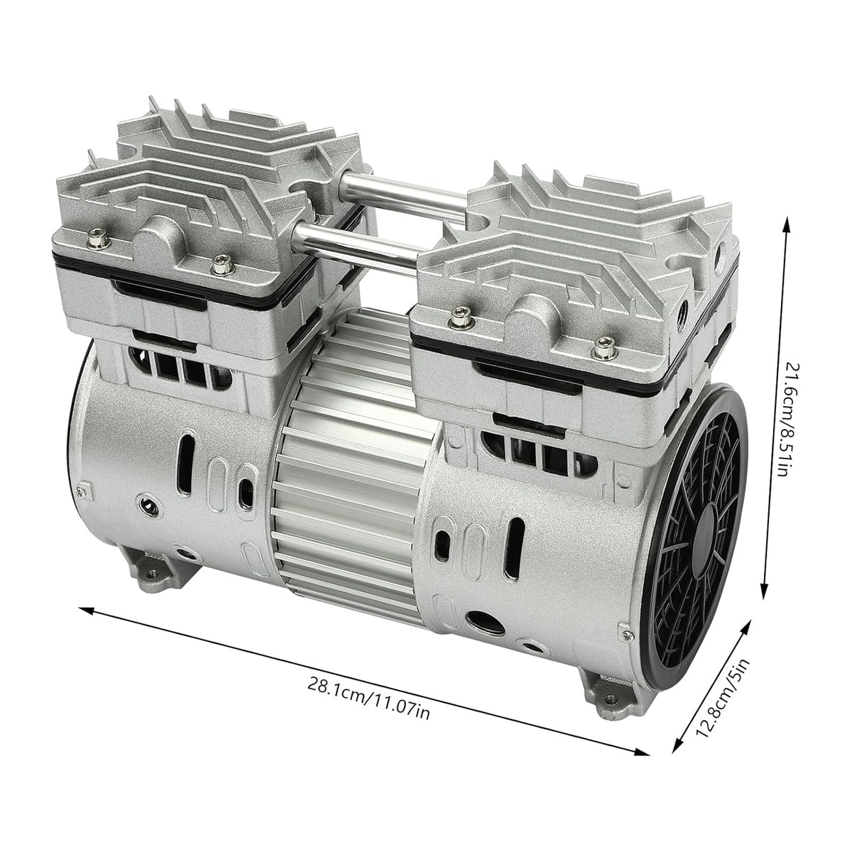 Vacuum Pomp – Olievrije Pomp – Laboratorium Pomp – Suppressiepomp – Luchtcompressor Pomp – 800W Motor – 1400 rpm Snelheid