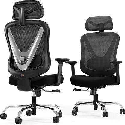 Bureaustoel – Ergonomische Stoel – Office Chair – Kantoorstoel – Computerstoel – 3D-Lendensteun – Verstelbare 3D-Armleuningen