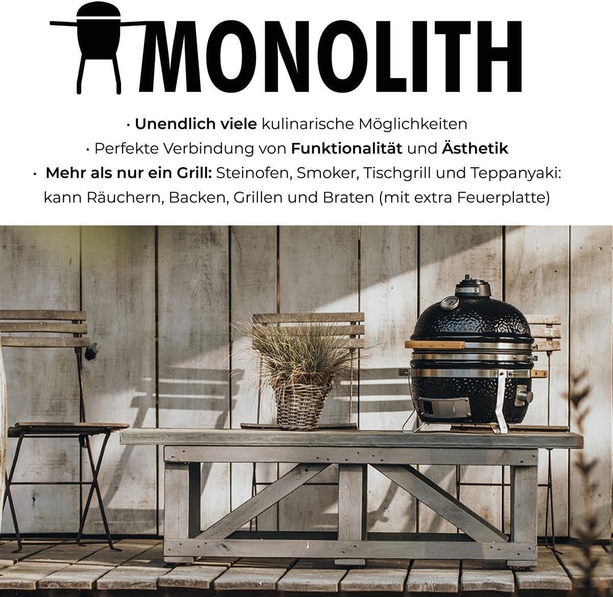 Monolith Icon BBQ – the Kamado table grill for on the go - QUORE