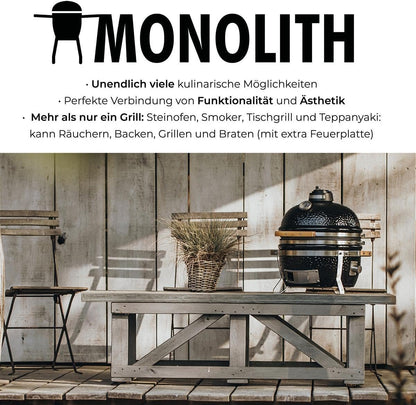 Monolith Icon BBQ – the Kamado table grill for on the go - QUORE