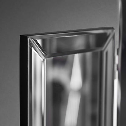 CARME Paloma Tri-Fold Makeup Mirror Beveled Glass Design Folded Tabletop Bedroom Dressing Vanity Table - QUORE