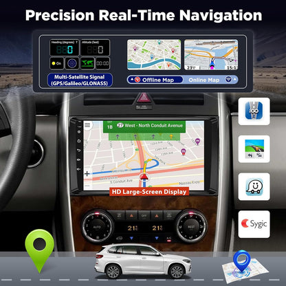 4+64GB Android Autoradio voor Mercedes Benz A/B/V Klasse & Sprinter, Draadloze CarPlay Android Auto, WiFi GPS Navigatie DSP Bluetooth USB Touchscreen Radio + Achteruitrijcamera