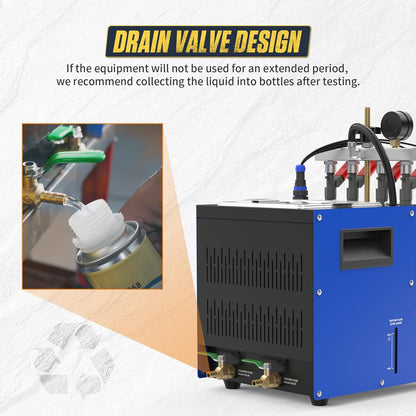 Injectiereiniger – Injector Cleaner – Brandstofsysteem Reiniger – Injector Tester – Ultrasone Reiniger – 4 Cilinders – Effectieve Koolstofverwijdering – Real-time Functietest