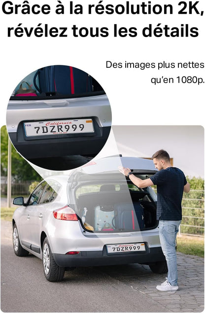 Tapo C410 2K (3 MP) bewakingscamera, wifi, voor buiten, draadloos, batterij, 2 stuks, looptijd 180 j, persoon, detectie, nachtzicht in kleur, IP65 waterdicht, geen hub nodig