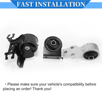 1 Set Motorbevestiging Set Compatible Voor Ford Escape 2005-2012, Slijtvast Ijzer Zwarte Motorbevestiging Set