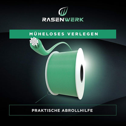 500 m universele begrenzingskabel voor robotmaaiers - begrenzingsdraad voor grasmaaiers - draad van vertind koper - accessoires voor robotmaaier - Ø 2,7 mm - 500 m