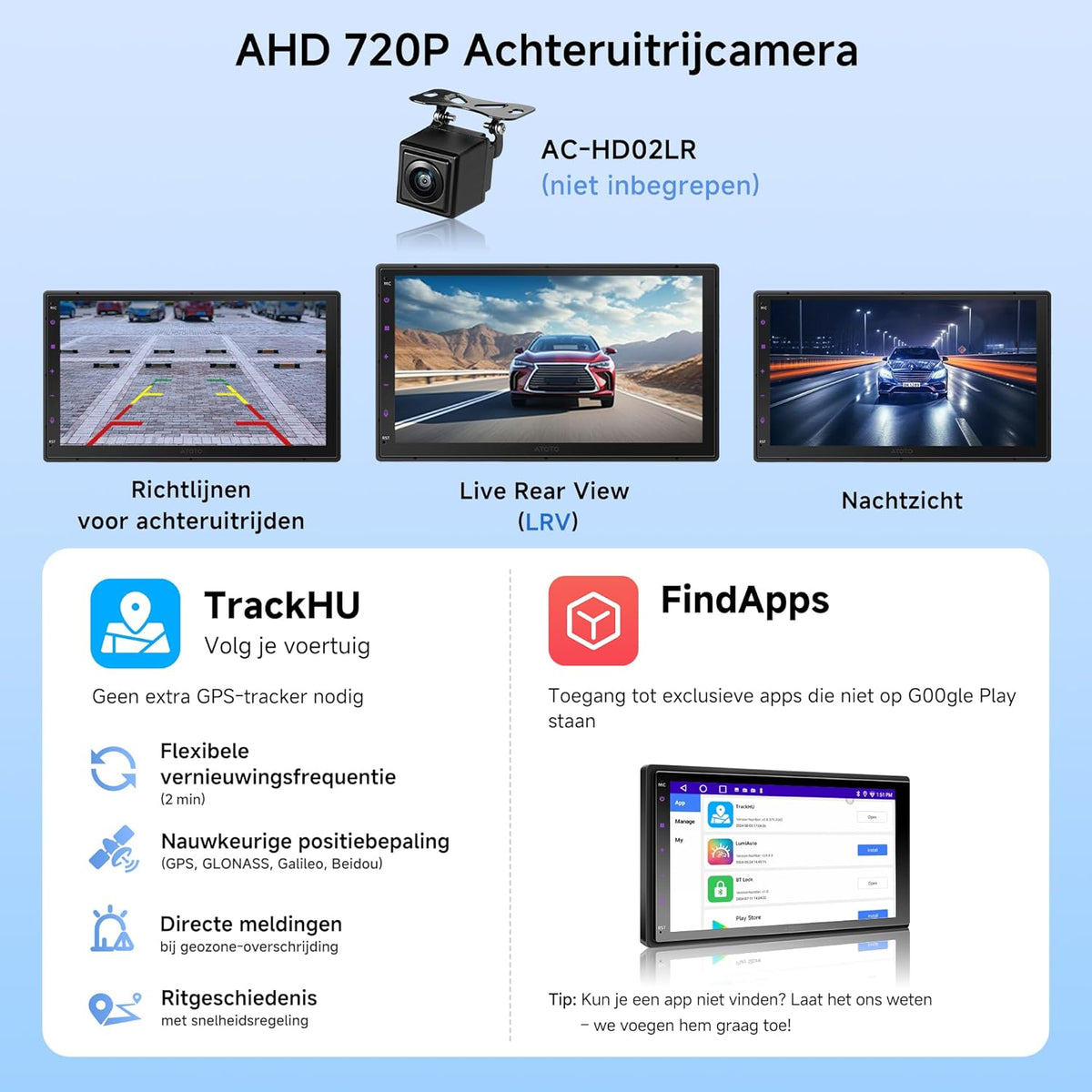 A5L Autoradio 2 DIN Android, Draadloos CarPlay en Android Auto, OBD2 Bluetooth Scanner, 7 Inch Touchscreen Autoradio met GPS Navi, Wi-Fi/BT/USB, AI-Chat, FM/AM/RDS, A5LG2B7T-S04