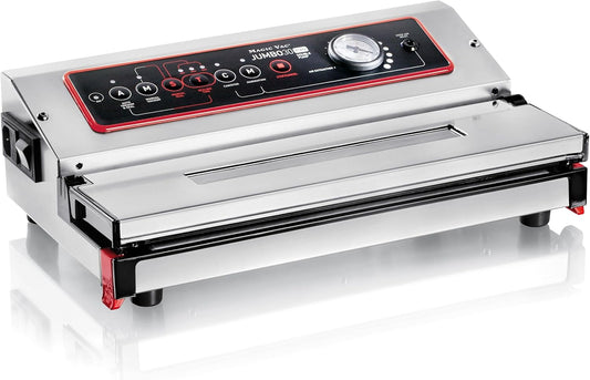 Magic Vac Jumbo-30 EVO Professional Vacuum Machine, Stainless Steel, 130 W, White