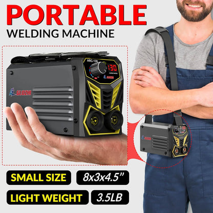 GZ GUOZHI 130A Stick Lasser, Super Mini en Draagbare ARC MMA Lasmachine, Hot Start 110V, Digitale Display IGBT Inverter Lasser, Lassen Normaal bij -20 ° C