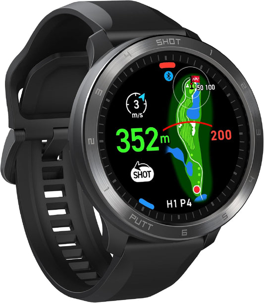 Voice Caddie T11 GPS-golfhorloge, uniseks, volwassenen, zwart, eenheidsmaat